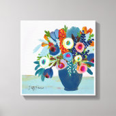 Heldere bloemen canvas afdruk (Voorkant)