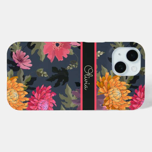 Heldere  bloemen Case-Mate iPhone case (Achterkant (horizontaal))