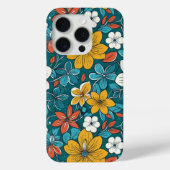 Heldere bloemen, donkere achtergrond Case-Mate iPhone case (Achterkant)