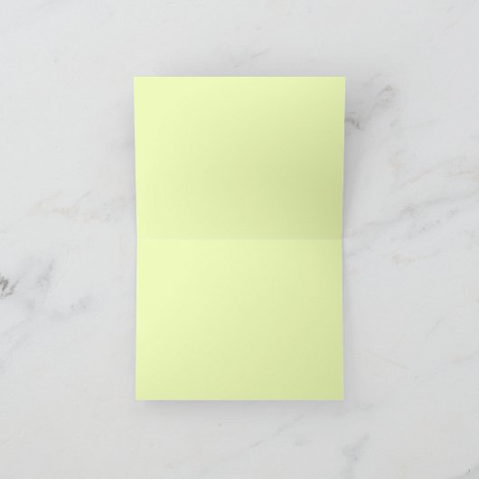 Heldere bloemen op diepste groene bruiloft bedankkaart (Binnen)