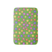Heldere bloemen op groene bath Mat (Voorkant Verticaal)