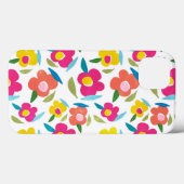 Heldere bloemen op wit Case-Mate iPhone case (Achterkant (horizontaal))