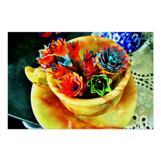 Heldere bloemen perfect poster (Voorkant)