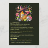 Heldere Bloemen Taco's en Tequila Fiesta Viering Menu (Achterkant)