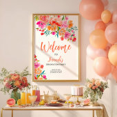 Heldere Bloemen Vet Handgeschilderd Afstuderen Wel Poster