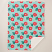 Heldere bloemensherpa deken (Voorkant)