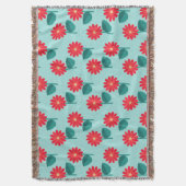 Heldere bloemenwerpdeken deken (Voorkant Verticaal)