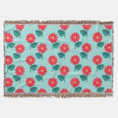 Heldere bloemenwerpdeken deken (Voorkant)