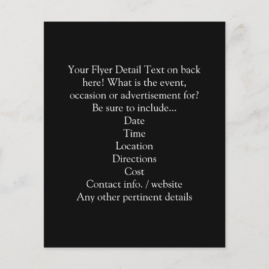 Heldere bubbels, blauw water flyer (Achterkant)