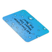 Heldere bubbels, blauw water magneet (Rechterzijde)