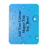 Heldere bubbels, blauw water magneet (Verticaal)