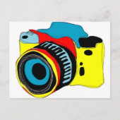 Heldere cameraillustratie briefkaart (Voorkant)