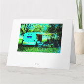 Heldere  Camper Happy Birthday Kaart (Achterkant)