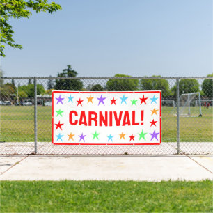 Heldere carnavalsbanner spandoek