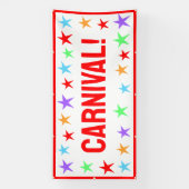 Heldere carnavalsbanner spandoek (Verticaal)