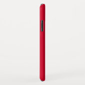 Heldere Cherry Red, minimale gepersonaliseerde Jum Case-Mate iPhone Case (Achterkant/rechts)