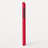 Heldere Cherry Red, minimale gepersonaliseerde Jum Case-Mate iPhone Case (Achterkant/links)
