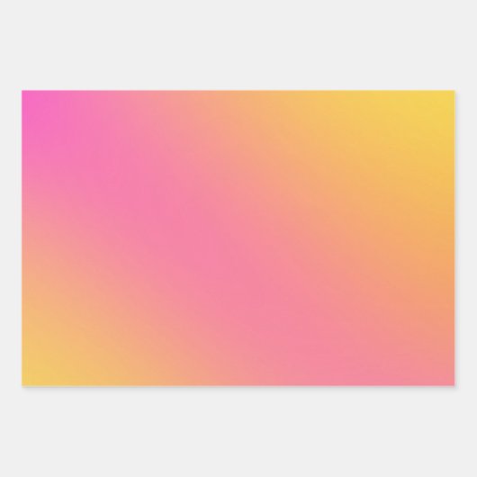 Heldere chique kleurrijke ombre verloop inpakpapier vel (Voorkant 2)