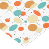 Heldere cirkels en lijnen Mid Century Modern Tafelkleed (Gekanteld)