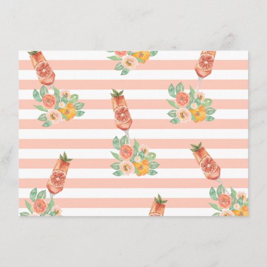 Heldere cocktail advies voor de bruid te zijn informatiekaartje (Achterkant)