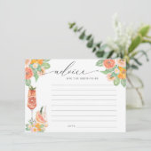 Heldere cocktail advies voor de bruid te zijn informatiekaartje (Staand voorkant)