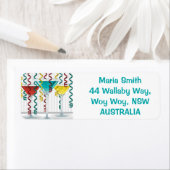 Heldere cocktail en lint etiket (Insitu)