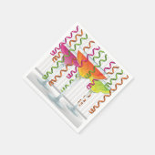 Heldere cocktail en lint servet (Hoek)