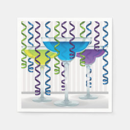 Heldere cocktail en lint servet