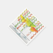 Heldere cocktail en lint servetten (Hoek)