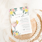 Heldere Cocktail Wedding Shower Kaart