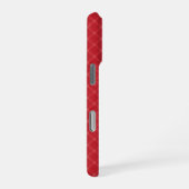 Heldere Cranberry Red Diagonal Plaid iPhone Hoesje (Rechterkant)