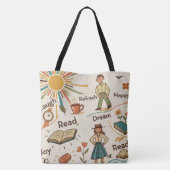 Heldere Dag Collage Tote Bag (Achterkant)
