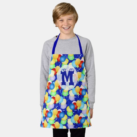 Heldere dansballonnen voor kinderen schort (Gedragen)