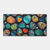 Heldere decoratieve geschilderde stenen bureaumat (Voorkant)