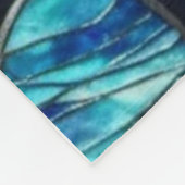 Heldere decoratieve geschilderde stenen fleece deken (Hoek)