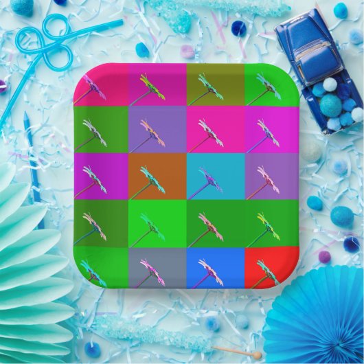 Heldere elegante all-gelegenheid kleurrijke madeli papieren bordje (Feest)