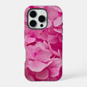 Heldere Elegante Roze Bloeiende Hydrangea Bloem iPhone Hoesje (Achterkant)