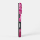 Heldere Elegante Roze Bloeiende Hydrangea Bloem iPhone Hoesje (Rechterkant)