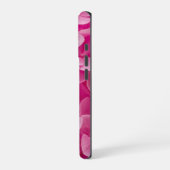 Heldere Elegante Roze Bloeiende Hydrangea Bloem iPhone Hoesje (Linkerkant)