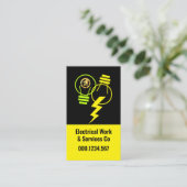 Heldere elektrische Lightning Bulbs Visitekaartje (Staand voorkant)
