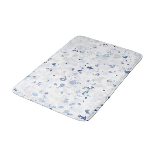 Heldere en blauwgrijze spatten badmat (Gekanteld)