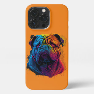 Heldere en fluffy Chinese Shar Pei-hond, Shar-Pei iPhone 13 Pro Hoesje