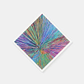 Heldere en funky regenboog kleuren Papier servet (Hoek)