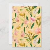 Heldere en gedurfde Bloemen Huwelijksuitnodiging Kaart (Achterkant)