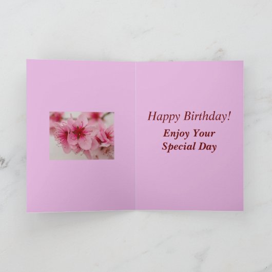 Heldere en gedurfde Bloemen Verjaardag Kaart voor  (Binnen)