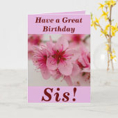 Heldere en gedurfde Bloemen Verjaardag Kaart voor  (Gele Bloem)