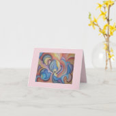 Heldere en gedurfde grillige abstracte kunst notec kaart (Gele Bloem)