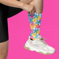 Heldere en gedurfde Hippie Bloemen Retro Bloemen