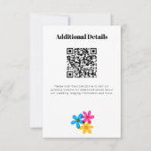 Heldere en gedurfde Hippie Bloemen Spring Wedding Kaart (Voorkant)