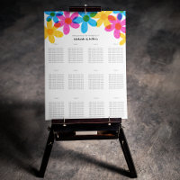 Heldere en gedurfde Hippie Bloemen Spring Wedding